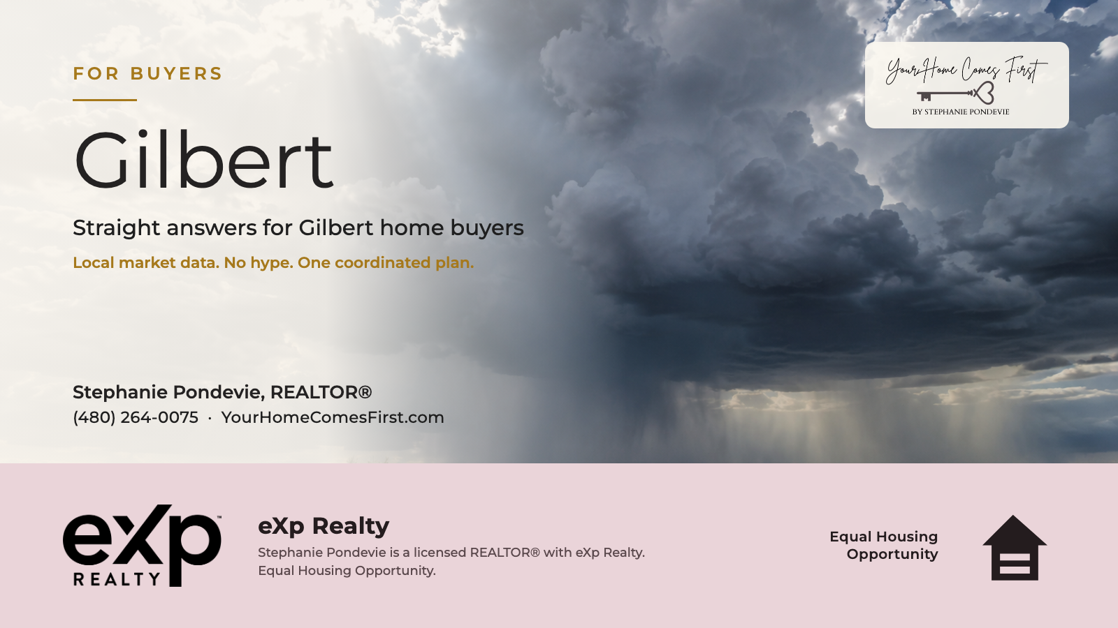 Your Home Comes First, Gilbert, AZ real estate with Stephanie Pondevie, eXp Realty